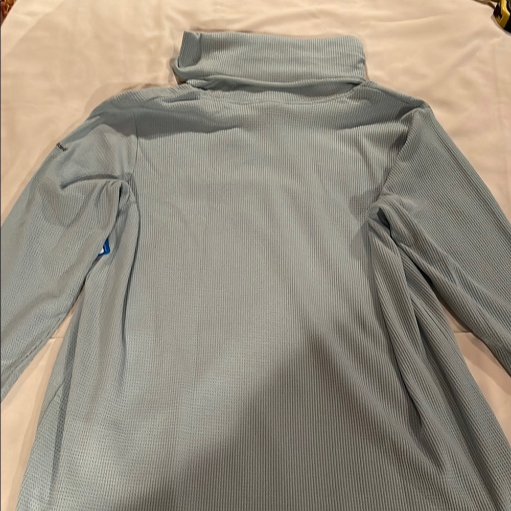 NWT Light Blue Textured Cowl Neck Columbia Active Women’s Top Size XXL - Picture 7 of 9